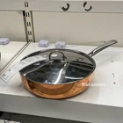 Ikea Finmat Saut Pan With Lid, Copper/stainless Steel, 10 " Brand New. Price: $135.99.