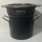 Calphalon Commercial Aluminum 8 Qt Stockpot Steamer Pasta Insert Lid Used. Price: $45.00.