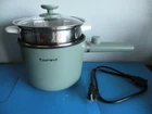 Topwit Hot Pot Electric Steamer 1.5L Ramen Cooker Non-stick Frying Pan -green A1 New. Price: $29.99.