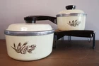 Vintage Sears Range Craft Cast Aluminium Harvest Wheat Sauce Pans (set Of 2) Used. Price: $45.00.