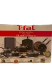 T-fal Kitchen Solutions 22 Piece Non-stick Pots And Pans Cookware Set, Black New. Price: $99.90.