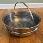 Tramontina Stainless 4.5 Qt Steamer Insert Food Basket For 10" Pot Pan Skillet Used. Price: $19.99.