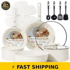 Carote 19PCS Nonstick Cookware Set With Detachable Handle New. Price: $72.99.