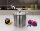 Stainless Steel Food Canner W/glass Lid Steam, Water Bath Conning 21.5 Quart,usa New. Price: $48.31.
