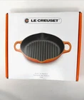 Le Creuset Signature Cast Iron 9.75 Inch Round Deep Grill Pan Licorice New. Price: $99.99.
