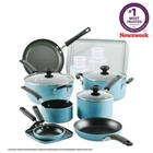 Farberware Easy Clean 20 Piece Aluminum Nonstick Cookware Pots & Pans Set New. Price: $92.83.