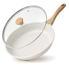 8-INCH Super Nonstick Ceramic Pan With Glass Lid Perfect For Saut & Frying New. Price: $50.99.