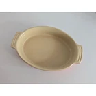 10X7" Creuset Oval Gratin Dish Red Ceramic Baking Casserole Pan 15-14 Used. Price: $29.99.