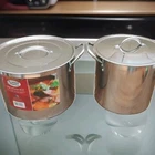 Alpine Cuisine Stainless Steel Cookware Stock Pot 12 & 10 Qt Food Induction Used. Price: $20.95.