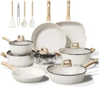 24 Pcs Pots And Pans Non Stick Ceramic Cookware Set,healthy Toxic Kitche New. Price: $105.54.