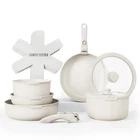 Country Kitchen Cookware Set Removable Handle Oven Rv Safe Pots Pans New. Price: $103.41.