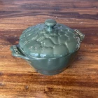 Staub Ceramic 16-OZ Petite Artichoke Cocotte Basil Appetizer Dish Decorative Used. Price: $34.99.