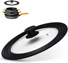 Universal Lid For Pots, Pans And Skillets, With Heat Resistant Silicone New. Price: $40.51.