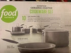 Food Network 10-PC Nonstick Ceramic Cookware Set Graphite New. Price: $98.00.