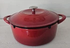 Tramontina Gourmet 7 Qt Enameled Cast-iron Covered Oval Dutch Oven Gradated Used. Price: $59.95.