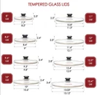 Glass Pot Lid Replacement Cookware Tempered Fry Pan Skillet New. Price: $23.99.