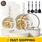 Carote 19PCS Nonstick Cookware Set With Detachable Handle New. Price: $180.99.