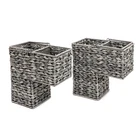 Trademark Innovations 14.5 Plastic Wicker Storage Stair Basket Set Handles New. Price: $62.25.