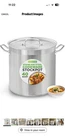 Nutrichef Stainless Steel Cookware Stockpot - 40 Quart, Heavy Duty Induction New. Price: $110.00.