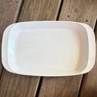Corningware 1.5 Qt White Rectangular Casserole Dish Oven-safe Handles P-1 1/2-B New. Price: $5.00.