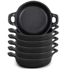 Mini Cast Iron Skillets 5 X 1.3 Inch Pan Small Ramekin Set Blac... New. Price: $62.41.