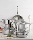 New Cuisinart Multiclad Pro Tri-ply Stainless 12PC Cookware Set MCP-12N. Price: $220.00.