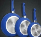 Shineuri 11" Pan Royal Blue Aluminum Non Stick Frying W/lid New. Price: $50.88.
