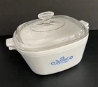 Corningware Qt Double Boiler P-17-B W/P-2-1/2-B Base Blue Cornflower -vg++ Used. Price: $59.95.
