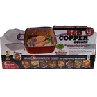 Red Copper Square 10" Ceramic Pan 5 Pc Set Pack New. Price: $59.99.