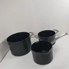 Kirkland Signature Hard Anodized 3PC Cookware Set 8, 4, 3QT Pots Nonstick Black Used. Price: $59.99.