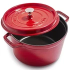 Iron Dutch Oven Qt Tall Cocotte Cherry Made In France Staub Cast 5-6 Serves New. Price: $369.99.
