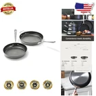 Professional HA1 Hard Anodized Nonstick Fry Pan Cookware Set 2PC Gray New. Price: $245.69.