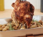 Roshco- Nonstick Vertical Poultry Roaster Rack -bakers Advantage- Quality Steel New. Price: $16.00.