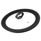 Pot Pan Lid 9.5-12 Inch Tempered Glass Heat Resistant Black Universal Ecolution New. Price: $35.99.