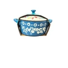 Pioneer Woman Fancy Flourish Mini Cocotte 16OZ Blue Floral Stoneware Casserole D. Price: $24.58.