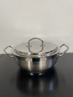 Silga Milano Teknika Heavy Duty Stainless Steel 3,17 Q Pot W/lid, Made Italy Used. Price: $99.99.