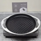Bel Fer By Dwellsix 10" Enamaled Cast Iron Grill Pan Ltd. Edition, New W/out Box. Price: $19.75.