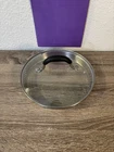 Cuisinart Glass Stainless Steel 7" Strainer Lid Only Replacement Part Used. Price: $19.99.