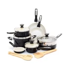 Greenpan Rio 16 Piece Cookware Pots And Pans Set, Hard Anodized Healthy Ceram... New. Price: $231.20.