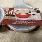 Housewares Set Of 2 Cooking Handled Dish With Lid Oven Safe 14 Oz New. Price: $17.99.