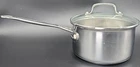 Cuisinart Stainless Steel 2.5 Qt Saucepan With Glass Lid Cover Model #7195-18G Used. Price: $27.99.