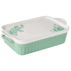 The Pioneer Woman Agatha Rectangular Baker With Platter Lid, 9" X 13" New. Price: $42.63.