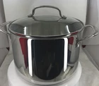 Cuisinart Professional Series 5.75 Stock Pot #7665-22G W/ Glass Lid -new. Price: $110.00.