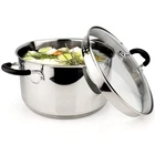 Avacraft Stainless Steel With Glass Strainer Lid, 6 Quart Pot, New. Price: $84.07.