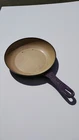 Creuset Purple Enamel Cast Iron 8" In Round Skillet Used. Price: $40.00.