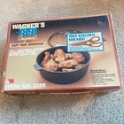 Vintage Wagner Usa 1891 Original Cast Iron 10 1/4 Chicken Fryer Glass Lid 1288 New. Price: $116.25.