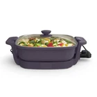 Bella Make & Take Electric Skillet, Fits-anywhere X 12", Plum New. Price: $100.73.