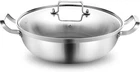 Delarlo Tri-ply Stainless Steel Hot Pot 14 Inch Everyday Pan With Lid, New. Price: $77.99.