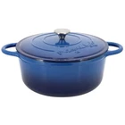 Megachef 6.35 Quart Round Enameled Cast Iron Dutch Oven With Self Basting Lid New. Price: $44.42.