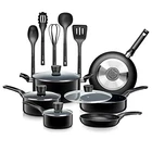 Serenelife SLCW15BLK 15-PIECE Set Kitchenware Pots & Pans Basic New. Price: $97.49.
